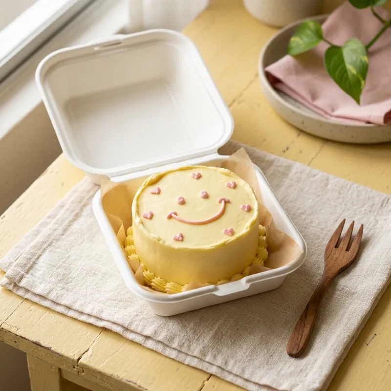Kek bento comel dalam kotak